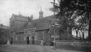 Fallowfield station then: Fallowfield station in 1910, opened in 1891. Part of the Fallowfield Loop line. The station closed in 1958, and the line closed in 1988. Photo courtesy of Manchester Libraries, Information and Archives.